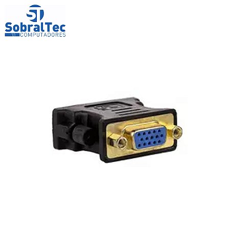 Adaptador Cabo Y DVI-I 24+5 Dual Link Macho x DVI-I Fêmea e VGA Fêmea Fca-38