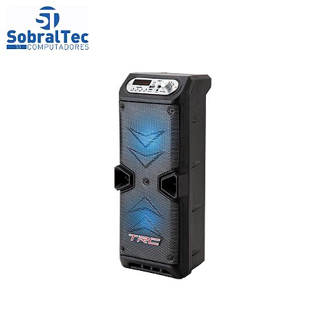 Caixa de Som Amplificada TRC 219 com Bluetooth, Rádio FM, Entrada USB e Controle Remoto – 35W