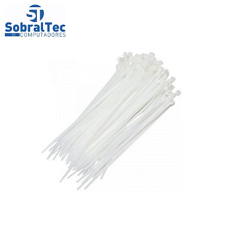 Abracadeira Nylon 3x100mm Com100 Branca