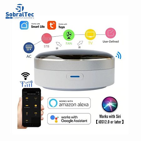 Controle Remoto Inteligente Wi-Fi Infravermelho Home Control Hub Tuya CS-IRC-1