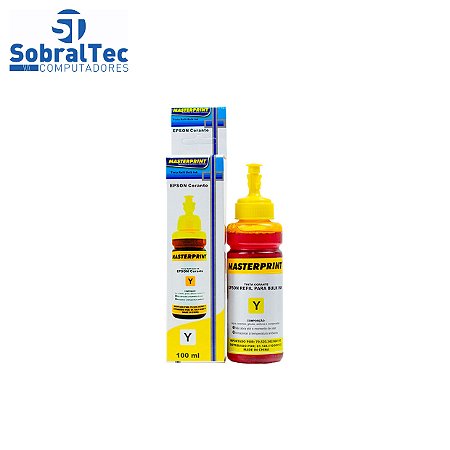 Refil de Tinta Master Bulk Ink Compatível com Epson e HP Corante 100ml Amarelo Imp. Ind