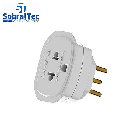 Adaptador Universal 2P + T Inova Tenção Máxima 10A 250V~
