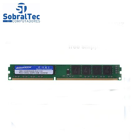 Memoria Ram Desktop DD3 4Gb 1333Mhz KBN1333d3N9/4Gb PC3-10600U