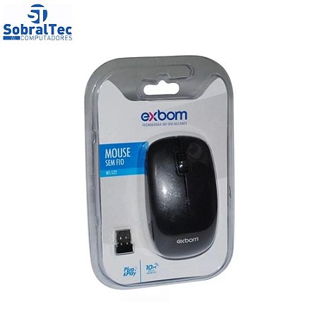Mouse Sem Fio 2.4 Ghz Studio EXBOM MS-S22