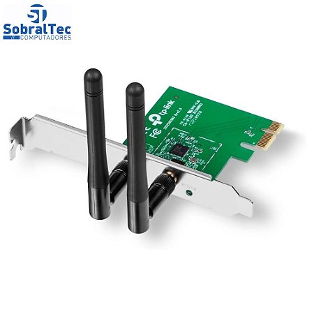 Placa de Rede  Wireless 300Mbps PCI-Express - TP-Link N300 - TL-WN881ND