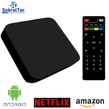Receptor TV Box Smart H3-8K 32GB / 4GB RAM / Android 9.0 - Preto