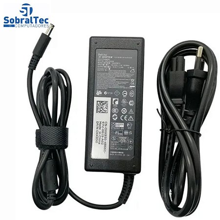 Fonte Para Notebook Dell Inspiron, Xps 65W 19.5v 3.34A  4.5mm x 3.0mm 11 13 14 15 3000 5000 7000 Series