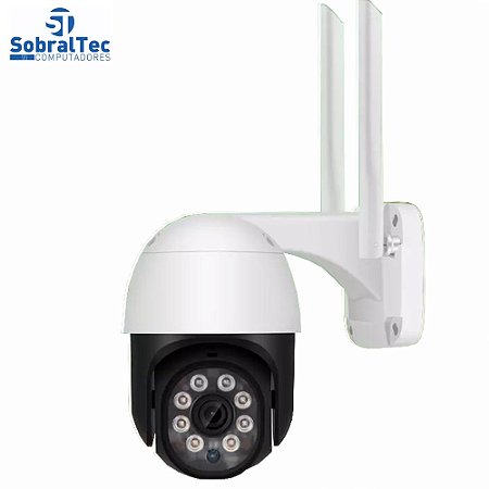 Câmera De Segurança IP Wi-Fi Externa Visão Noturna Detectora De Áudio Com Cartão Sd 64Gb A9B-EU