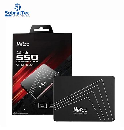 HD SSD 500GB Sata 3 560mb/s para Leitura e 510mb/s para Gravação Netac Black
