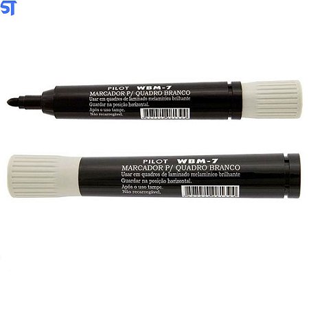 Marcador Para Quadro Branco Recarregavel WBM 7 Pilot Preto