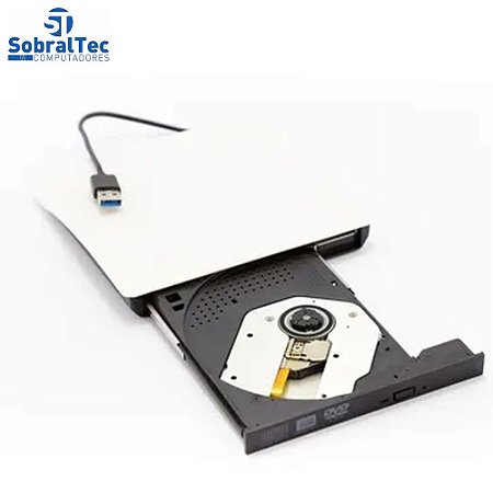 DVD Reader and Recorder  - Slim Drive USB 3.0 - WHITE