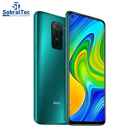 Smartphone Xiaomi Redmi Note 9 Versão Global 128Gb 4Gb Ram Verde FLoresta Quad Camera Traseira 45Mpx