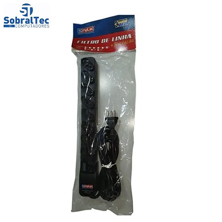 Protetor Eletrico Super Premium 8 Tomadas 3 Metros Emplac