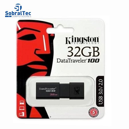 Pen Drive Kingston DataTraveler USB 3.0 32GB - DT100G3/32GB