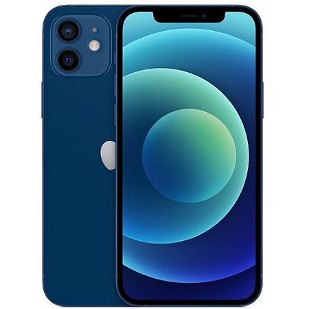iPhone 12 Apple 64GB Azul Tela de 6,1”, Câmera Dupla de 12MP, iOS