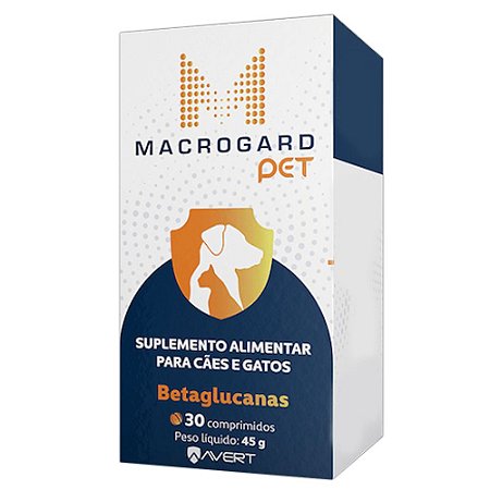 Macrogard Pet Suplemento para Cães e Gatos 30 Comprimidos Avert