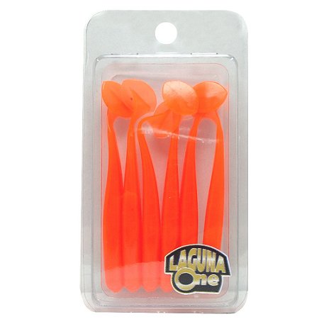 Isca Artificial Shad 10cm Laranja Cartela 06 Un