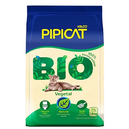 Granulado Higiênico Pipicat Bio Para Gatos 1,8kg