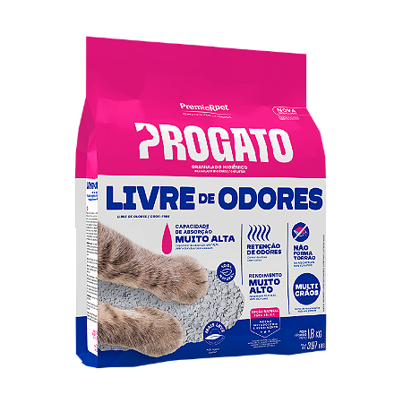 Granulado Higiênico Progato Branca Para Gatos