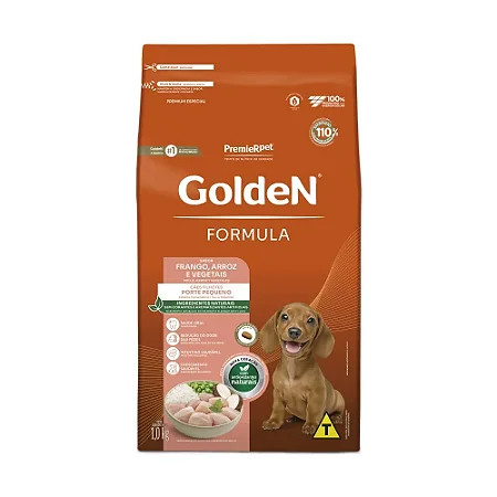 Ração Golden Fórmula Cães Filhotes Porte Pequeno Sabor Frango e Arroz - PremierPet