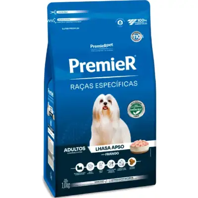 Ração Premier Raças Específicas Lhasa Apso Adultos Sabor Frango - PremierPet