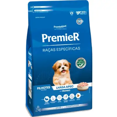 Ração Premier Raças Específicas Lhasa Apso Filhotes Sabor Frango - PremierPet