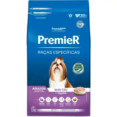 Ração Premier Raças Específicas Shih Tzu Adultos Sabor Frango - PremierPet