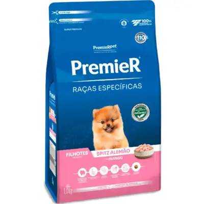 Ração Premier Raças Específicas Spitz Alemão Filhotes Sabor Frango - PremierPet