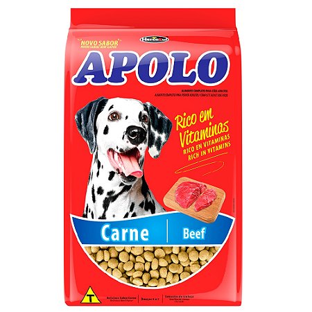 Ração Apolo Cães Adultos Sabor Carne