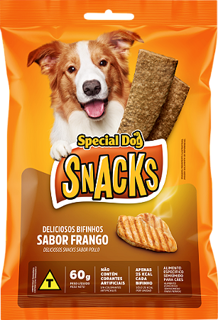 Snack Bifinho Special Dog para Cães Sabor Frango 60g