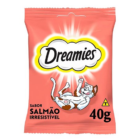 Snack Dreamies Sabor Salmão Irresistível para Gatos Adultos