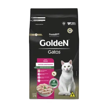 Ração Golden Gatos Castrados Sabor Tilápia - PremierPet