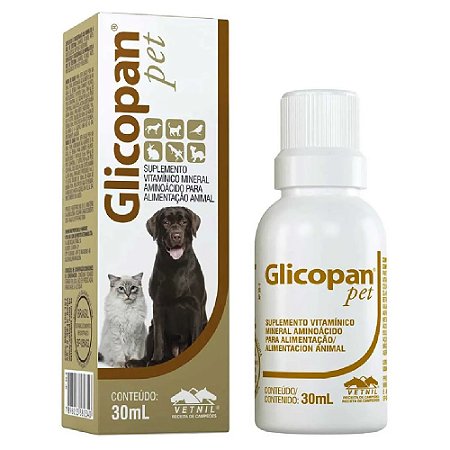 Glicopan Pet Suplemento Vitamínico Líquido Oral - Vetnil