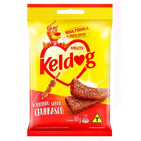 Snack Keldog Bifinho Cães Sabor Churrasco - Kelco