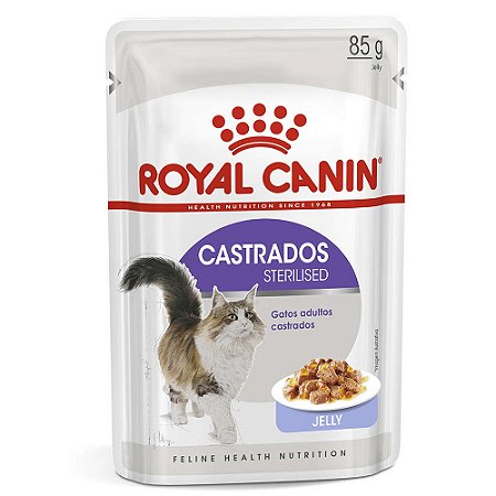 Ração Úmida Royal Canin Gatos Castrados Sachê Sterilised Jelly 85g