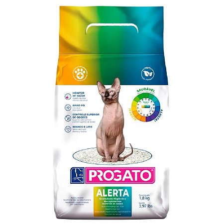 Granulado Higiênico Progato Alerta Para Gatos 1,8kg