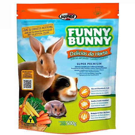 Ração Supra Funny Bunny Delícias da Horta