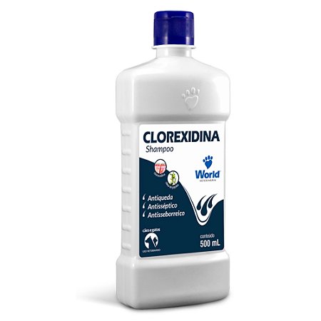 Shampoo Clorexidina Dugs World Veterinária 500ml