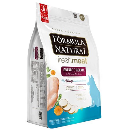 Ração Fórmula Natural Fresh Meat Cães Adultos Portes Grandes e Gigantes Sabor Frango