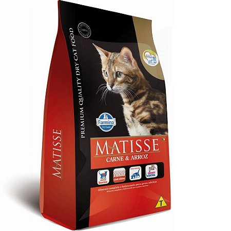 Ração Matisse Gatos Adultos Carne e Arroz - Farmina