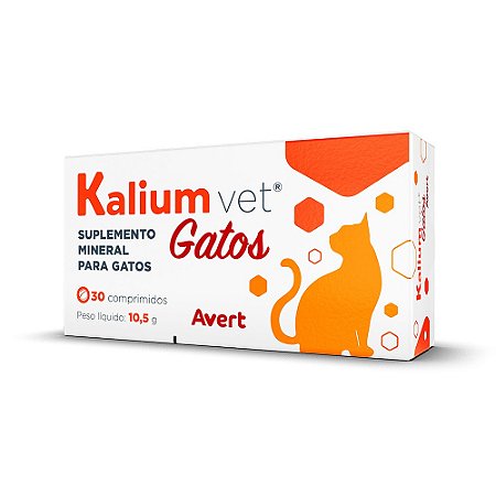 Kalium Vet Gatos 10,5g Suplemento Mineral - Avert
