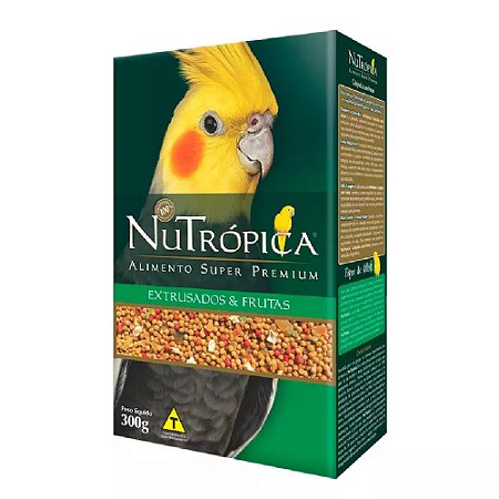 Nutrópica Calopsitas Extrusados e Frutas