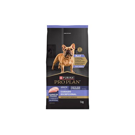 Ração Nestlé Purina Pro Plan Cuidado Excepcional para Cães Adultos de Porte Mini e Pequeno Sabor Frango