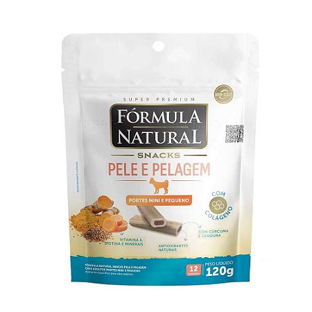 Snack Fórmula Natural Pele e Pelagem Cães Porte Pequeno