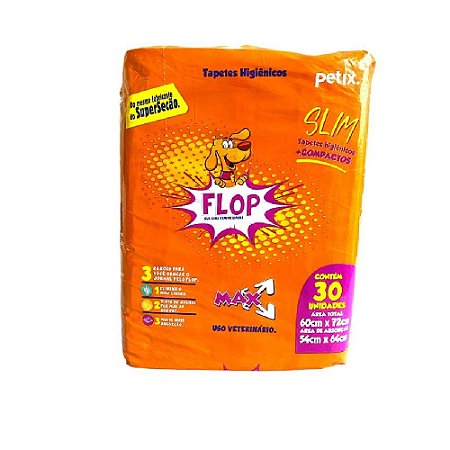 Tapete Higiênico Petix Flop Max Slim 30un