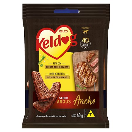 Snack Keldog Gourmet Bifinho Cães Sabor Ancho Angus - Kelco
