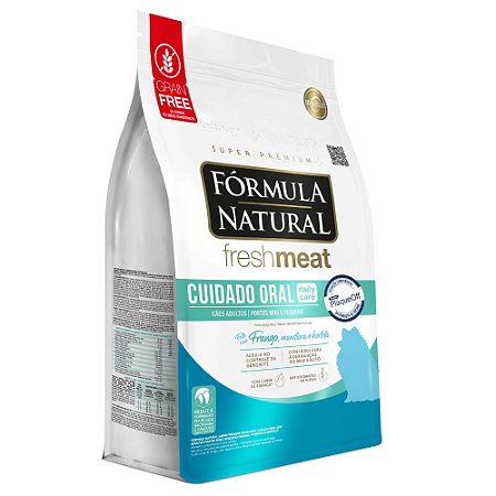 Ração Fórmula Natural Fresh Meat Cuidado Oral Cães Adultos Portes Mini e Pequeno