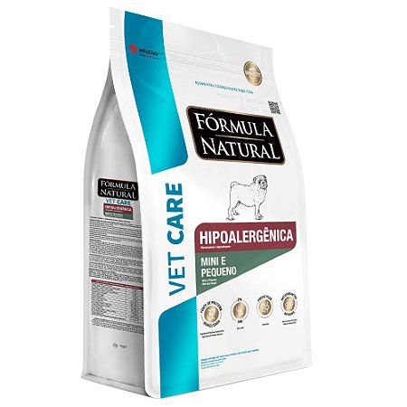 Ração Fórmula Natural Vet Care Hipoalergênica Cães Adultos de Portes Mini E Pequeno