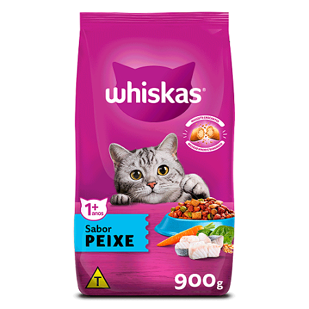 Ração Whiskas Gatos Adultos Sabor Peixe