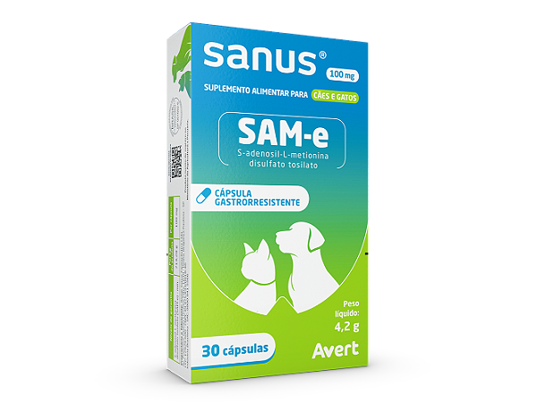 Suplemento Sanus 100 mg com 30 Comprimidos - Avert